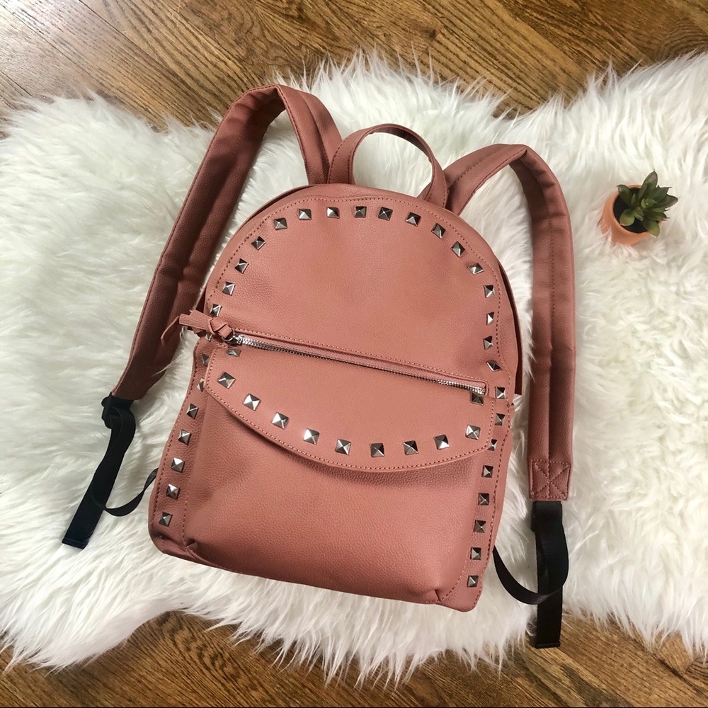 Big size dusty pink backpack
